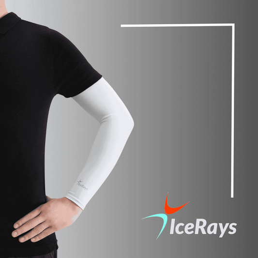 White uv protective arm sleeves